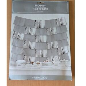 Gray and White Wall Backdrop